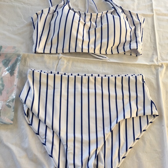 High waisted striped bikini - Picture 2 of 6